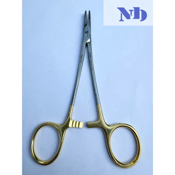 Panh Kẹp kim chuôi vàng Y Tế 16cm Thẳng - Chính Hãng - Thiết bị y tế Nguyễn Đăng