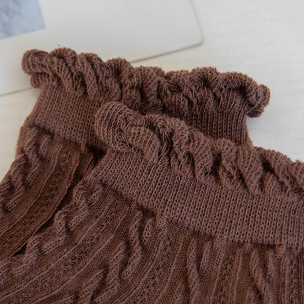 Tất Nữ Cotton Họa Tiết Xoắn Nổi Cá Tính - Vớ Nữ Co Giãn 4 Chiều Thấm Hút ZANABRA T685