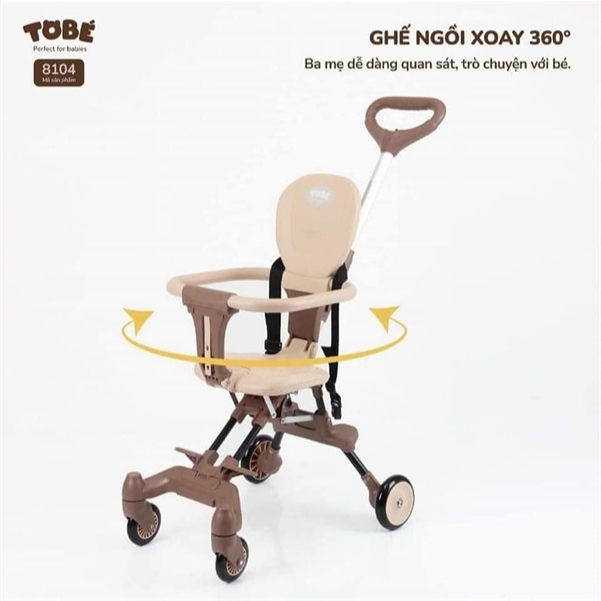 Xe đẩy gấp gọn 2 chiều cao cấp Gooby - hanzomart