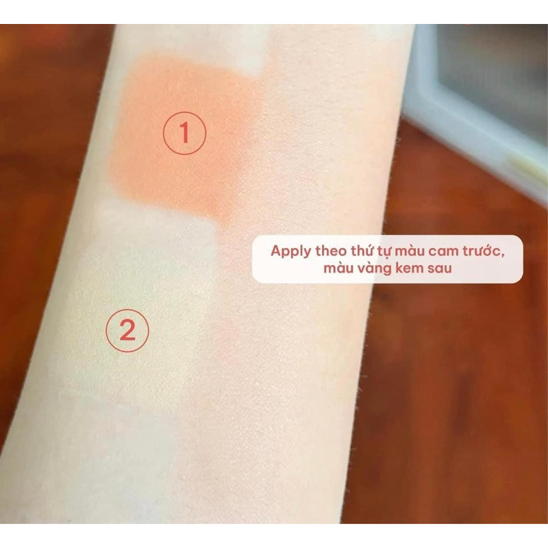 Che quầng thâm ZFC 2 Colours Eye Circle – Kem corrector 2 màu, che thâm mắt hiệu quả