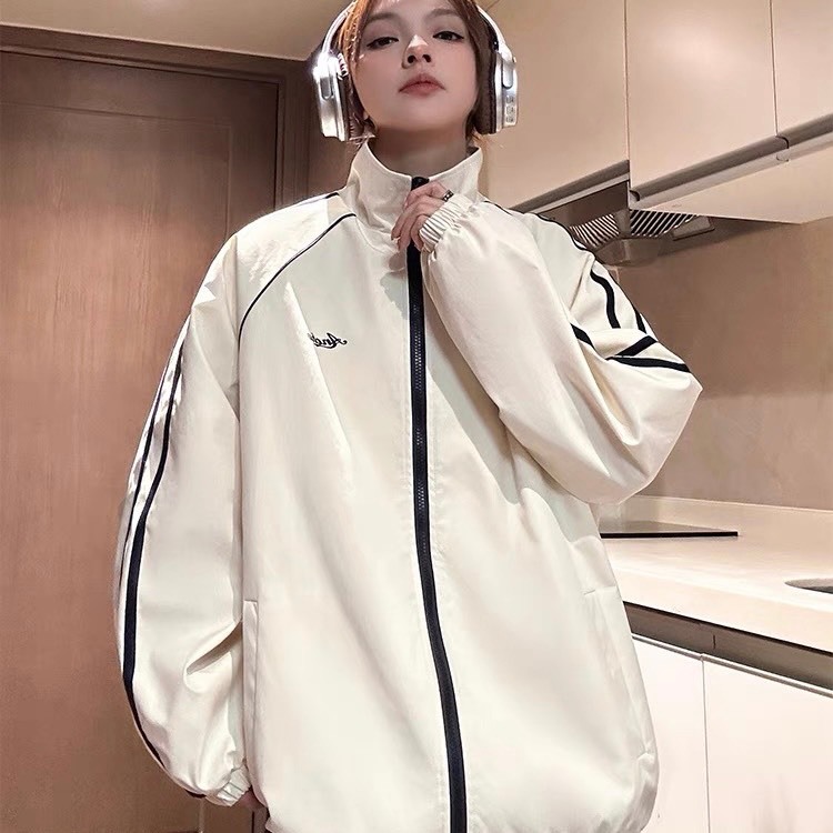 Ảnh Áo Khoác Gió ANCHO NAD Unisex Áo Khoác Dù From Rộng Chống Nước Nam Nữ Cổ Đứng Thu Đông AG 6 2