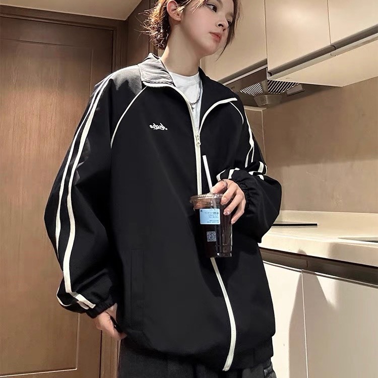 Ảnh Áo Khoác Gió ANCHO NAD Unisex Áo Khoác Dù From Rộng Chống Nước Nam Nữ Cổ Đứng Thu Đông AG 6 4