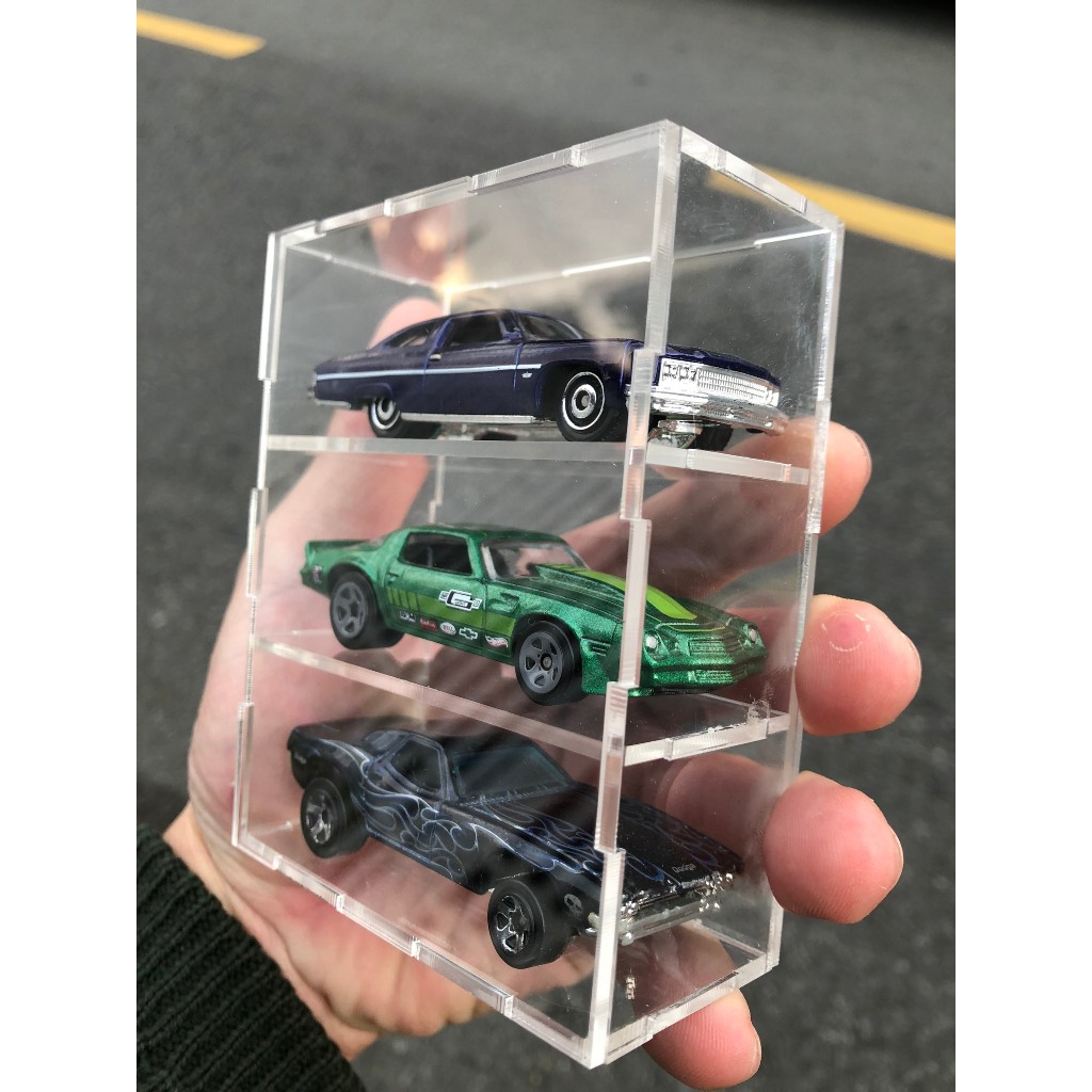 Hộp mica cho xe 1/64 3 xe
