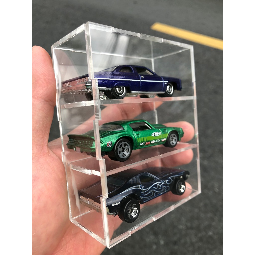 Hộp mica cho xe 1/64 3 xe