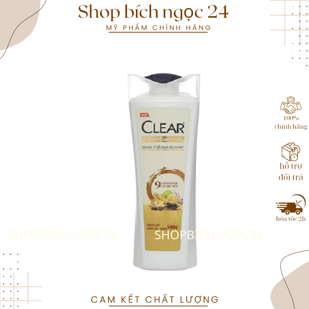 Dầu Gội Clear Bạc Hà Sạch Gàu Ngứa Clear Men 170g