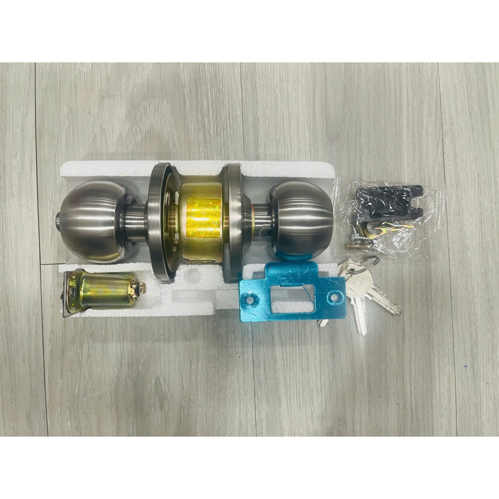 Khóa tay nắm tròn Inox 304 ABC chính hãng | Shopee Việt Nam