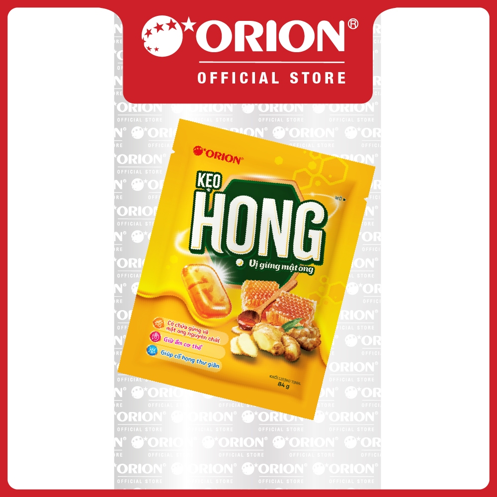 Combo 5 Gói Kẹo ngậm HỌNG vị gừng mật ong gói 84G