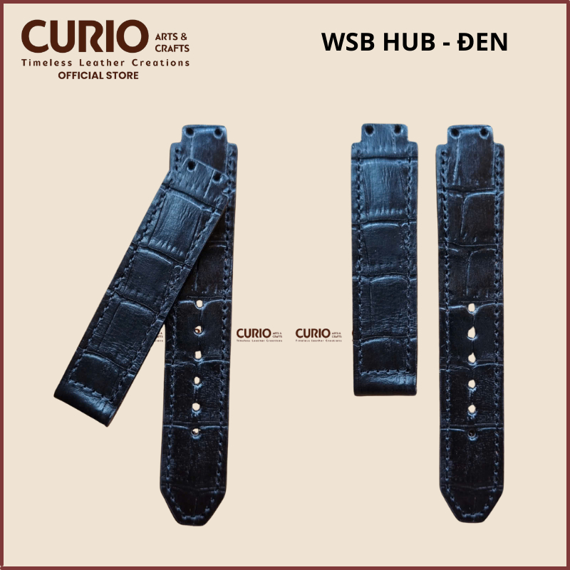 Dây Đồng Hồ Cho HUBLOT Da Thật kèm hộp gỗ + tool thay - BH 1 năm – WSB HUB CURIO LEATHER