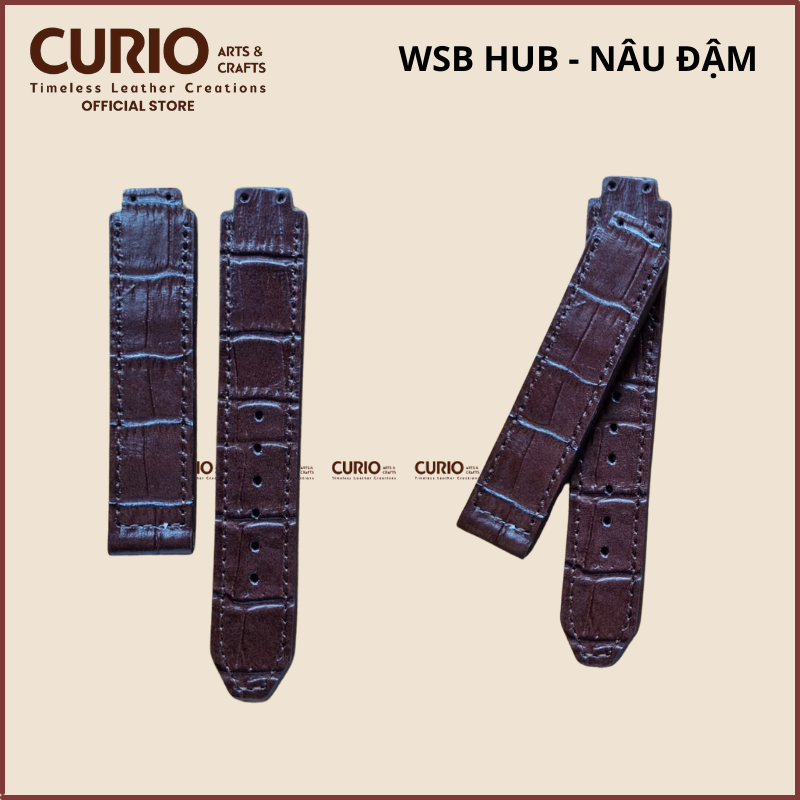 Dây Đồng Hồ Cho HUBLOT Da Thật kèm hộp gỗ + tool thay - BH 1 năm – WSB HUB CURIO LEATHER