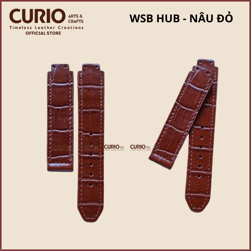Dây Đồng Hồ Cho HUBLOT Da Thật kèm hộp gỗ + tool thay - BH 1 năm – WSB HUB CURIO LEATHER