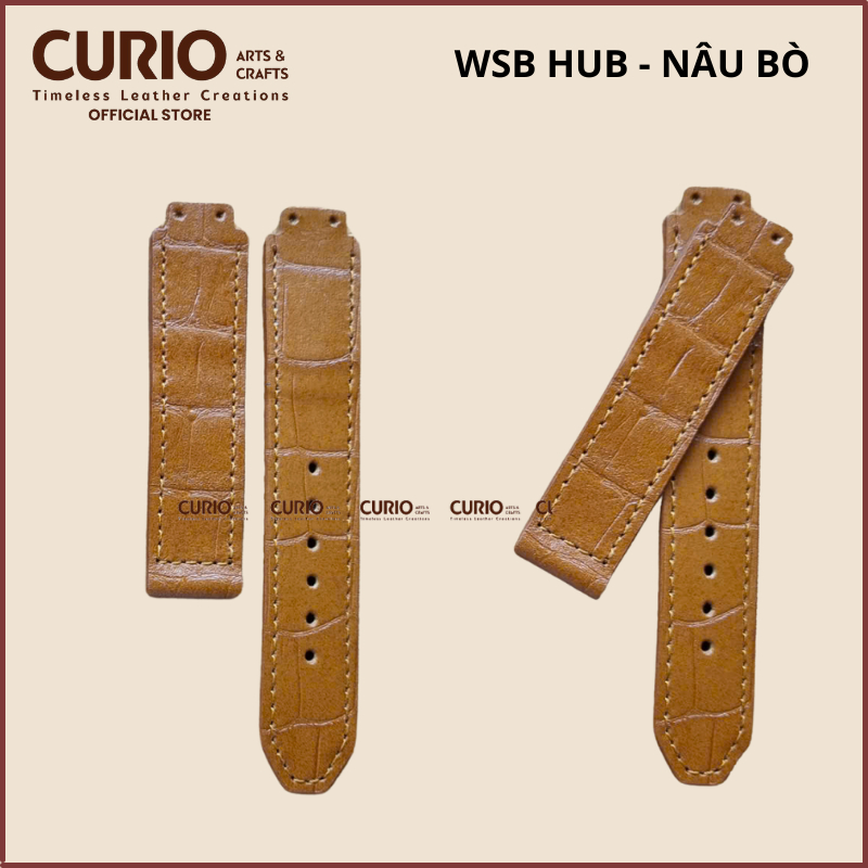 Dây Đồng Hồ Cho HUBLOT Da Thật kèm hộp gỗ + tool thay - BH 1 năm – WSB HUB CURIO LEATHER