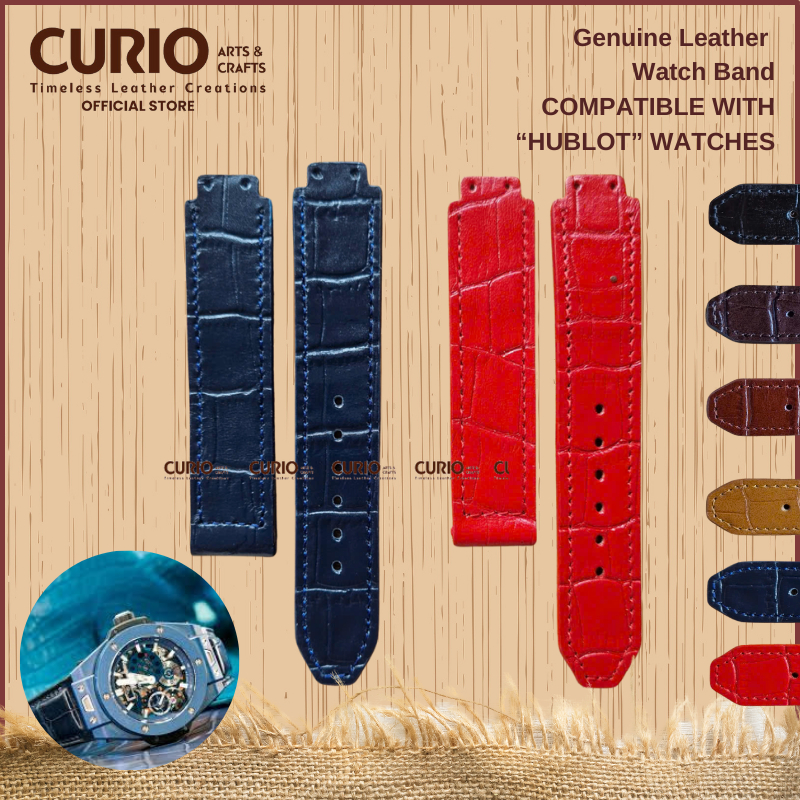Dây Đồng Hồ Cho HUBLOT Da Thật kèm hộp gỗ + tool thay - BH 1 năm – WSB HUB CURIO LEATHER