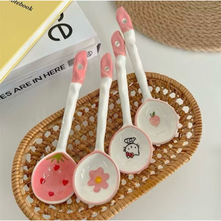 Thìa sứ hoạ tiết siêu dễ thương cute