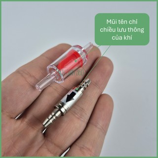 Van Một Chiều Nhựa Oxy, Co2 - Van Chống Nước Chảy Ngược - Sử Dụng Cho Thiết Bị Bể Cá