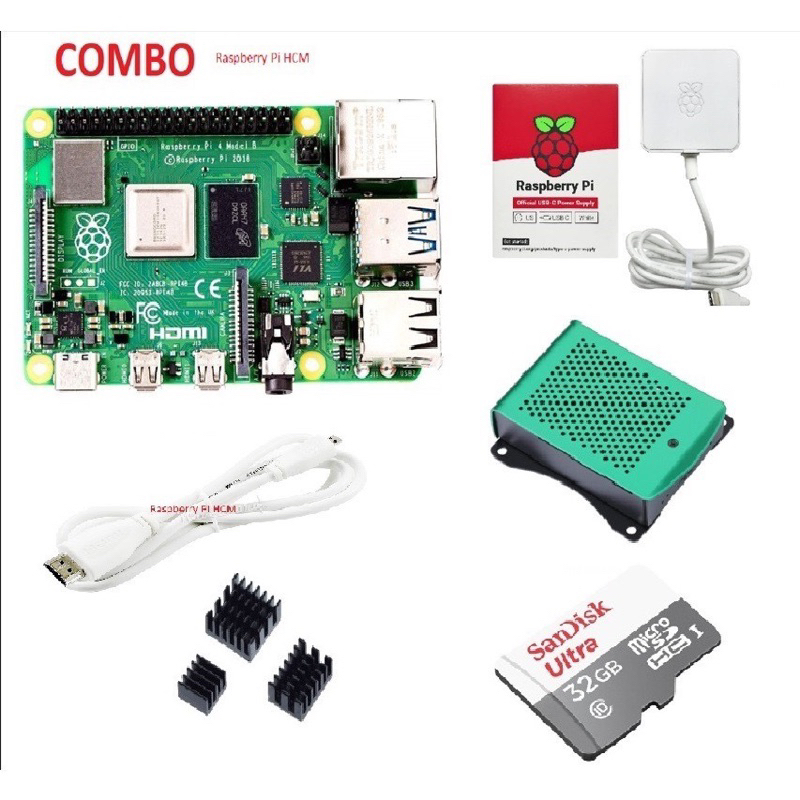 Bộ Kit Raspberry Pi 4 Model B ( 8GB ) | Shopee Việt Nam