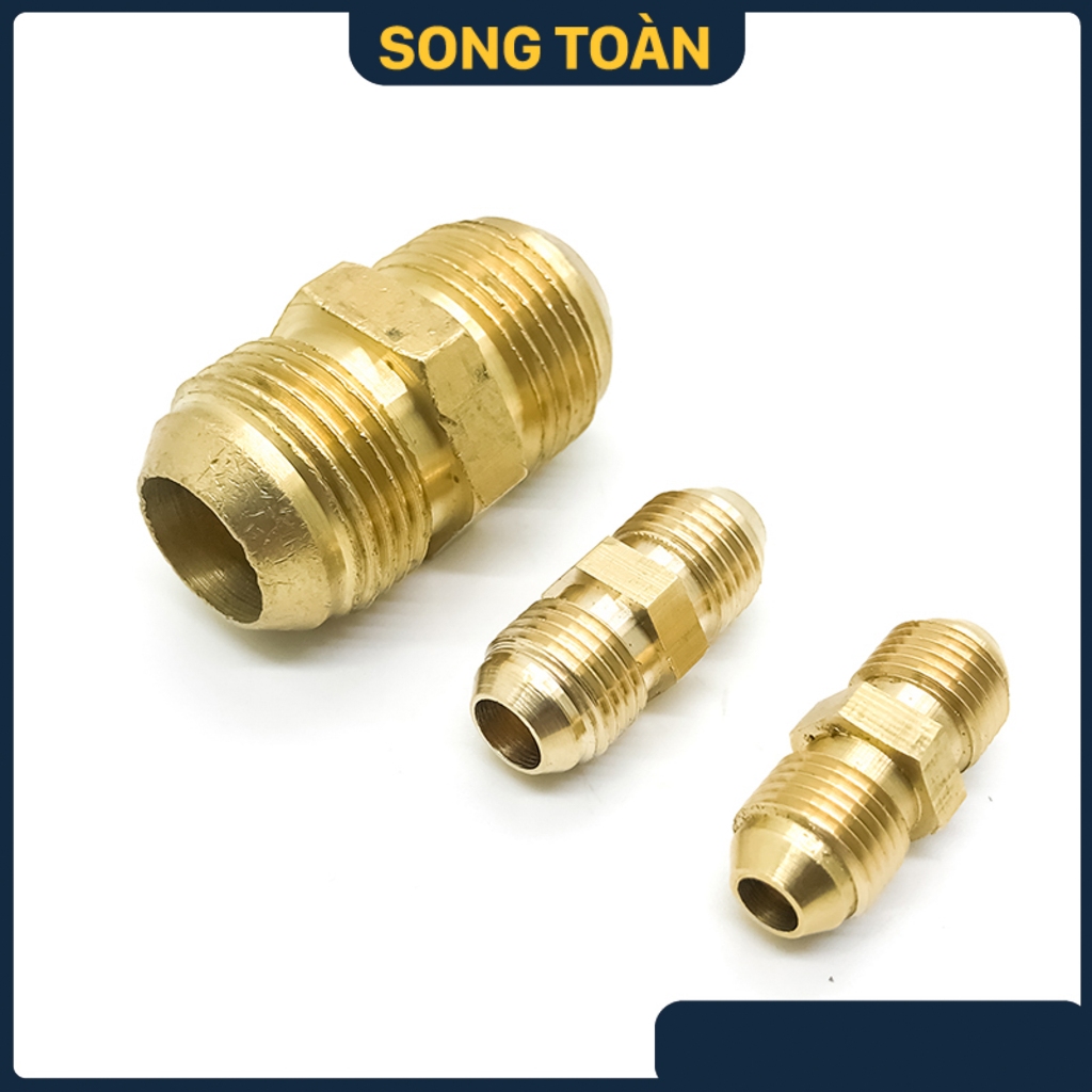 Thân Rời Hai Đầu Côn Lồi Hàn Ống Cho Điện Lạnh Khí Nén Brass Flare ...