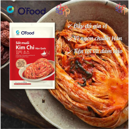 Combo 2 sốt muối kim chi O'food 180g/gói