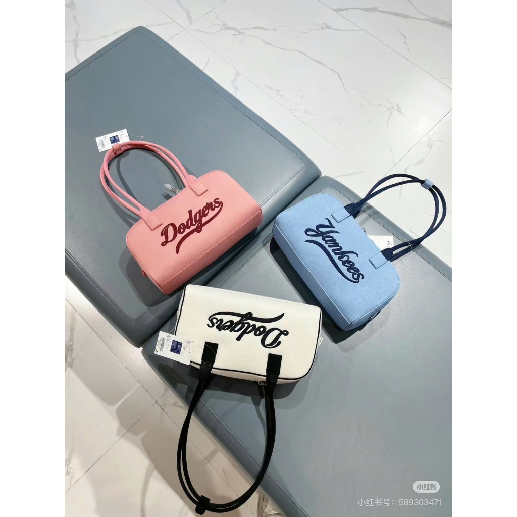 Túi Chính Hãng MLB Varsity Cursive Denim Shoulder Bag 3Abql054N Màu ...