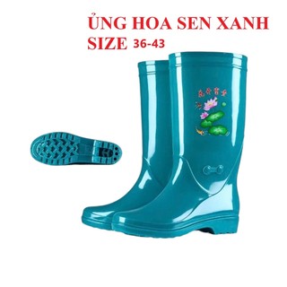 Ủng lửng Hoa Sen cho nữ size 36-43, ủng lao động, ủng đi mưa, ủng hoa sen