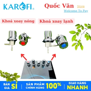 Khoá Xoay Nóng Lạnh Karofi [Chính Hãng] - Dùng Cho Máy Lọc Nước Nóng Lạnh - Model 2024 - Tặng kèm cút 6-6 nối nhanh