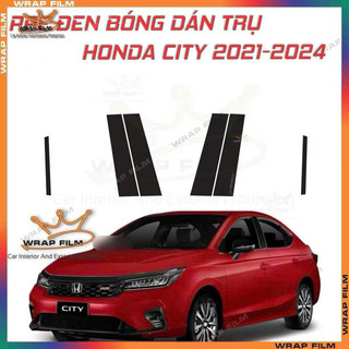 PPF đen bóng dán trụ Honda City 2021-2026