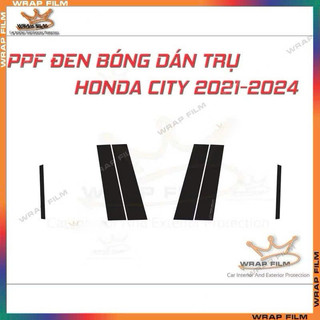PPF đen bóng dán trụ Honda City 2021-2026