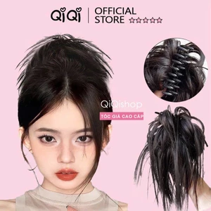 Búi Tóc Giả Ngoạm Tỉa Thẳng Tự Nhiên Phong Cách Cá Tính QiQiShop