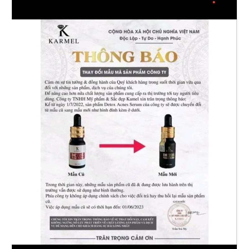 serum detox Kamel loại bỏ mụn,da sần sùi vỏ cam,thải độc da.hiệu quả sau 7 ngày sủ dụng.