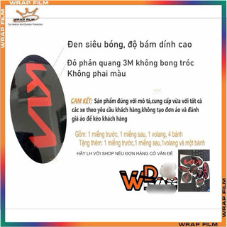 Decal logo KIA mới phản quang 3M từ 2016-2021(7 miếng tặng 3 miếng  )