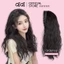 Bộ tóc giả nửa đầu xù xoăn xù mì, có gắn bờm tóc giả Qiqishop - Tóc giả nửa đầu xoăn xù mì dài 60cm