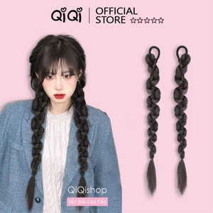Tóc Giả Tết Bính To 50cm Phong Cách Năng Động (Giá 1 Bên) Qiqishop