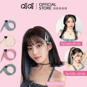 Set 2 Tóc Giả Kẹp High light 50cm-Tóc Nối Nhuộm Ombre Thẳng Phong Cách Hàn Quốc