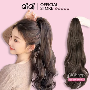 Tóc Giả Ngoạm Đuôi Xoăn Lọn To Dài 45cm QiQiShop
