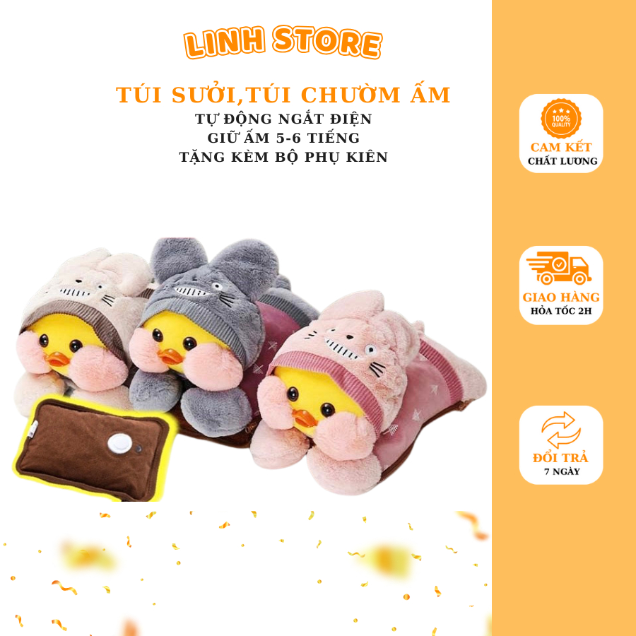 Túi sưởi ấm hình thú, túi chườm điện , túi sưởi siêu xinh (hàng sẵn/ảnh thật)