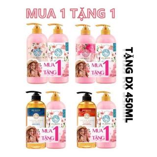 [COMBO MUA1+1] Dầu Gội Purité Lưu Hương Chắc Khỏe Mềm Mịn 600ML/ Ngăn Ngừa Gãy Rụng Phục Hồi Tóc 620mL+Tặng Dầu Xả 450ML