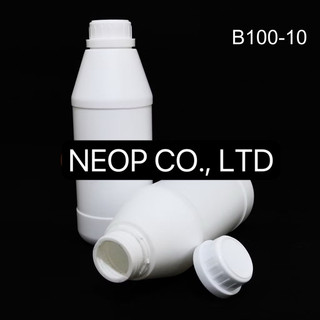 Chai Nhựa Trắng Đục 1000mL HPDE Mã B100-10 Nắp Vặn Thân Xéo Siêu Xinh