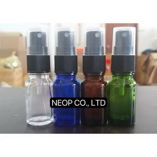 Chai Tinh Dầu 10ml Xịt Phun Sương Trắng Thân Nhiều Màu