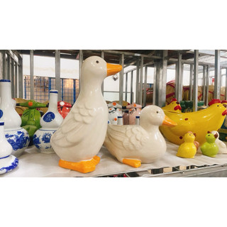 Vịt Gốm Lớn Trang Trí Sân Vườn - Vịt Thả Vườn - Gốm Men Ngọc Đẹp - Sang Trọng - Gốm Xưa Lái Thiêu Cho Người Hoài Niệm