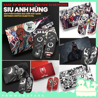 [Sẵn VN] Oled/V1/V2/Lite Phụ Kiện Case Ốp Dành Cho Máy Game Nintendo Switch Phong Cách Nhân Vật Siêu Anh Hùng Superheroe