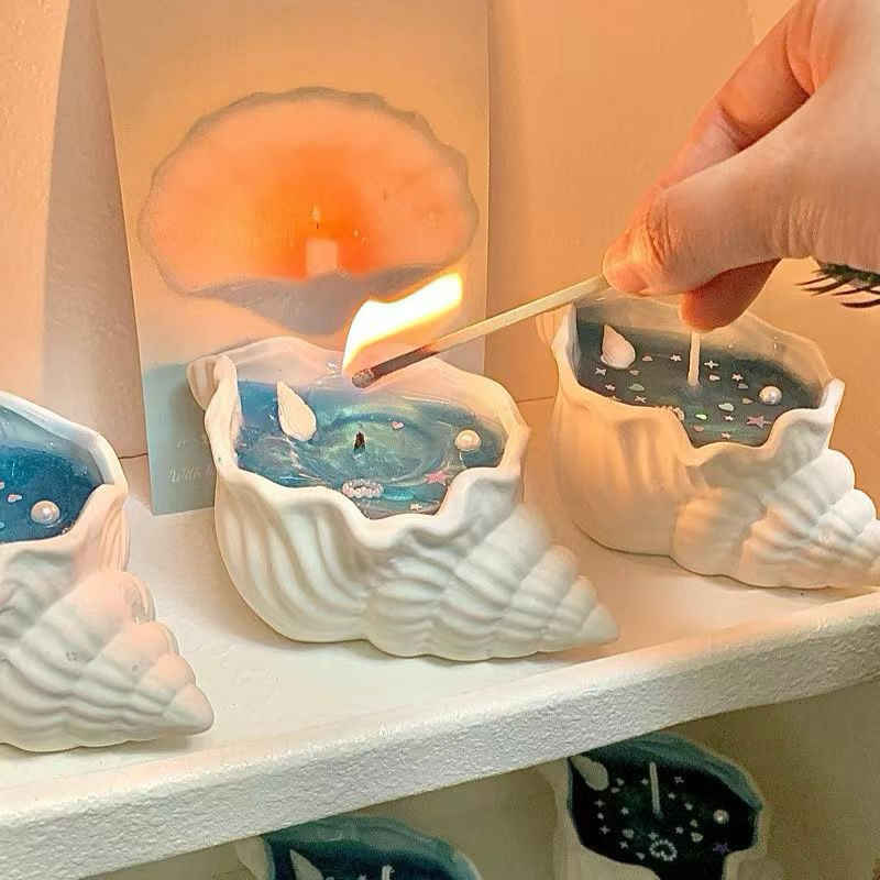 Nến thơm sò biển (nến vỏ sò) làm quà tặng bạn bè, người yêu, nến ốc biển trang trí phòng nhà cửa cỡ lớn