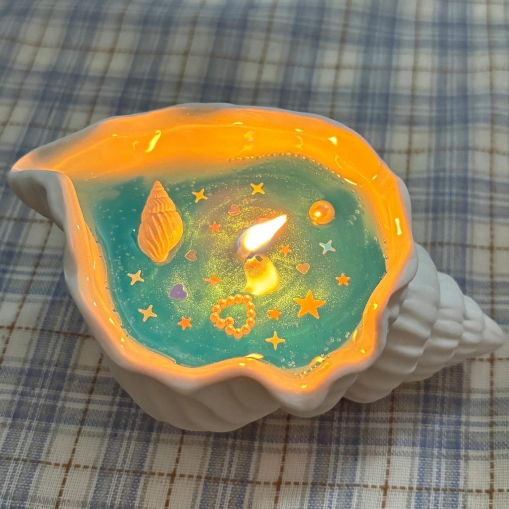 Nến thơm sò biển (nến vỏ sò) làm quà tặng bạn bè, người yêu, nến ốc biển trang trí phòng nhà cửa cỡ lớn