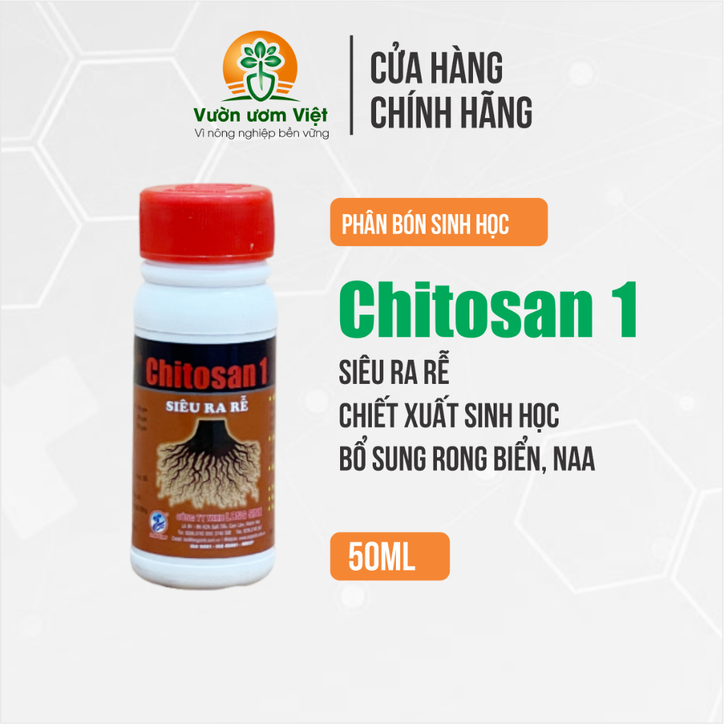 Phân bón Chitosan 1 cung cấp đầy đủ dưỡng chất thiết yếu cho cây sinh trưởng tốt, phát triển tốt đa