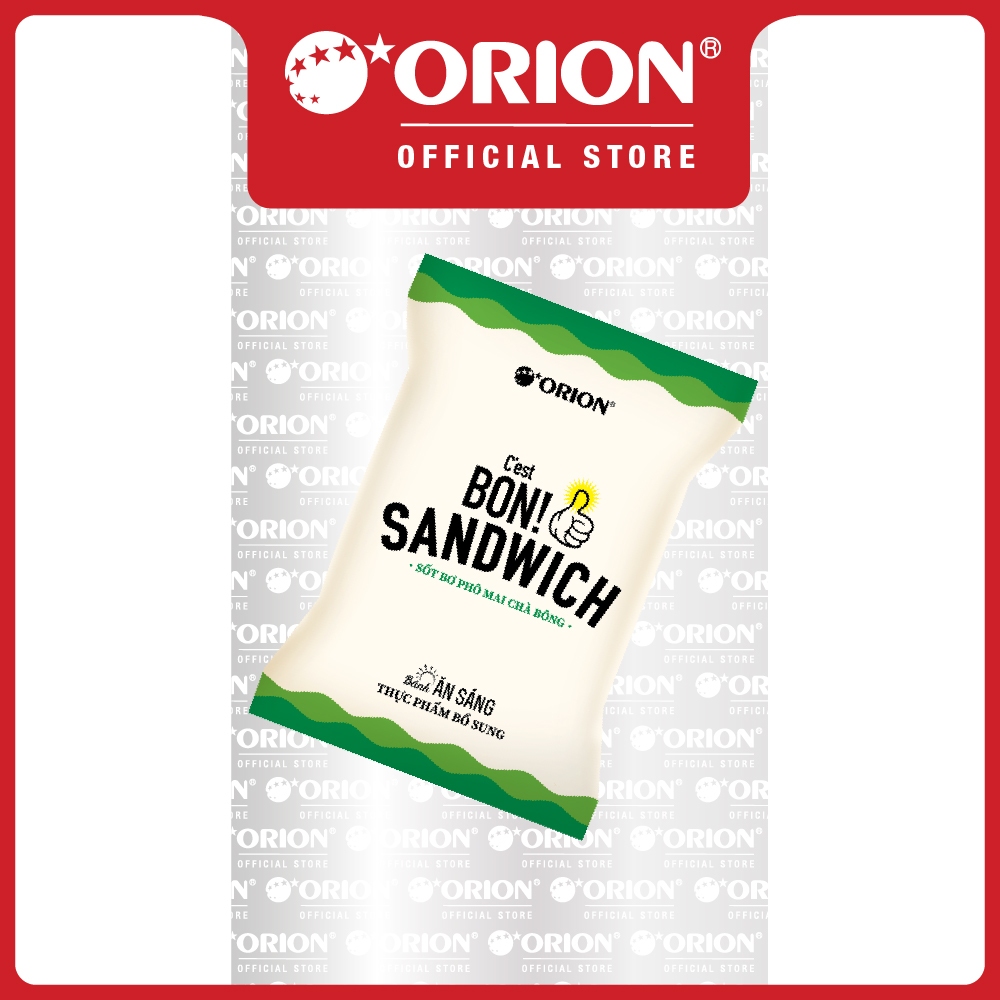 Ảnh Combo 3 gói bánh ăn sáng C'est Bon Sandwich Sốt Bơ Phô Mai Chà Bông Orion (147G x 5) 1