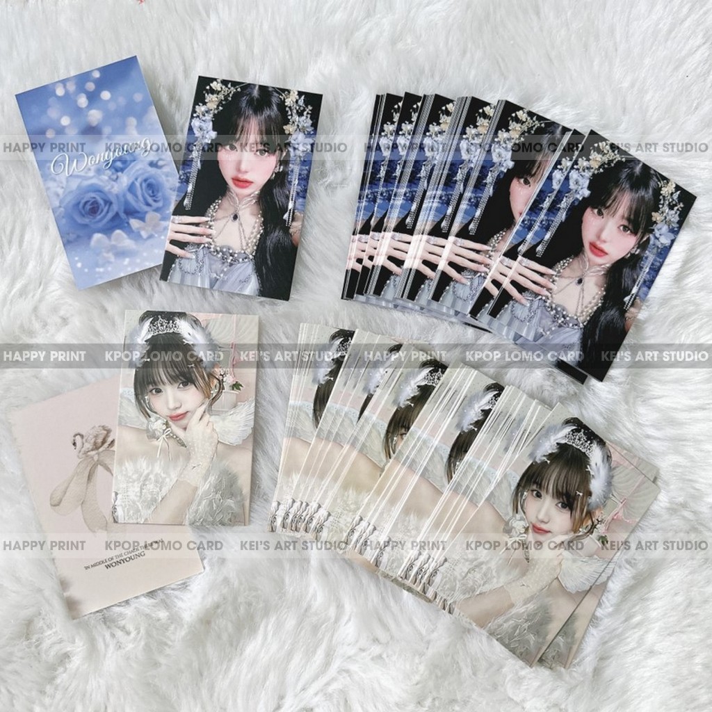 [GIÁ GOM 1 MẪU] Set 20 CÁI card des Wonyoung - thẻ ảnh thiết kế wonyoung nhóm IVE, wony, jang wonyoung, card wonyoung