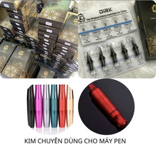 -Kim xăm hoa cúc DIRK chuyên dùng cho máy pen, sắc bén phun môi mày đi nét