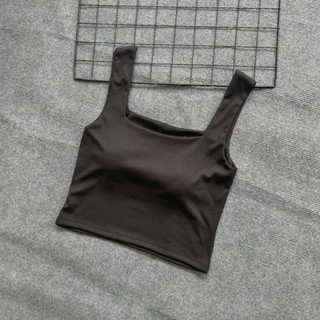 Áo Croptop Bigsize Nữ Dáng Áo Hai Dây Ngắn Có Mút Đệm Cá Tính Vải Thun Tăm Lạnh G248
