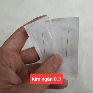 -Kim ngắn size 0,3 ( 0.3 x 35 mm ) siêu bén chuyên dùng cho máy xăm thần thánh, máy xăm pro