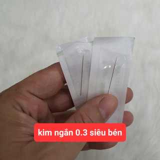 -Kim ngắn size 0,3 ( 0.3 x 35 mm ) siêu bén chuyên dùng cho máy xăm thần thánh, máy xăm pro