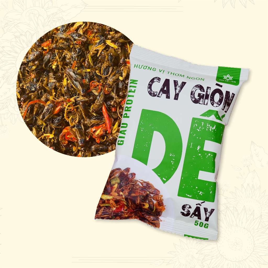 [Giá Sỉ combo Gói 50gram ] [250g,500g ,1kg] Dế Sấy Cay Giòn - Thực phẩm, Đồ Khô Chuẩn Nhậu
