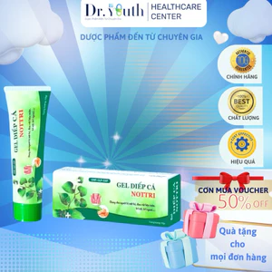 Gel Diếp Cá Notri Ngừa Trĩ Nội Ngoại Nứt Hậu Môn, Nứt Kẽ hậu môn, Đau Khi vận động gây kích ứng, Hạn chế độ nặng trĩ